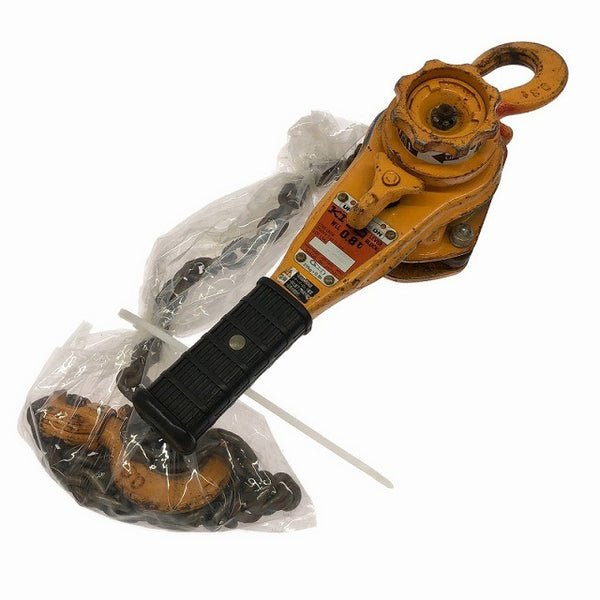 ☆中古品2個セット KITO キトー レバーブロック L5形 LB008 荷重0.8ton/800kg 揚程1.5m レバーホイスト ガッチャ 荷揚げ機 荷締め機135552 - 2