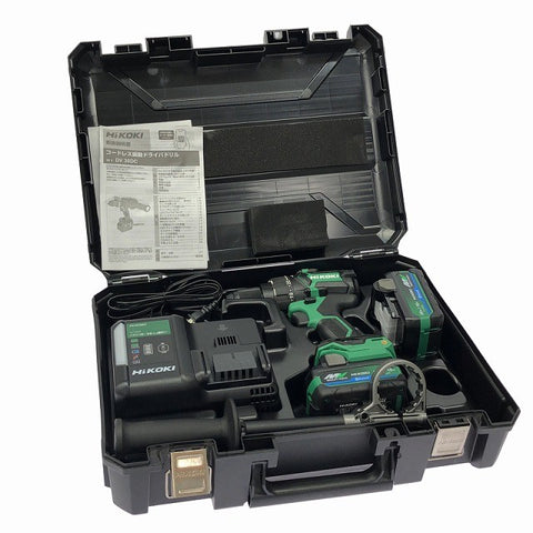 ☆未使用品☆HIKOKI ハイコーキ 36V 13mm コードレス振動ドライバドリル DV36DC(2XPSZ) バッテリ2個(2.5Ah) 充電器付 充電式132530 - 0