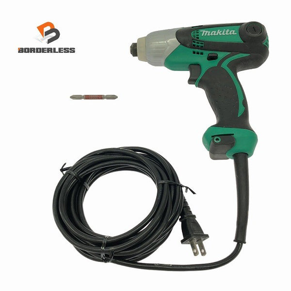 ☆比較的綺麗☆makita マキタ 100V インパクトドライバー MTD0100 ビット1本付き コード式 DIY用 締付け 電動工具134057 - 1