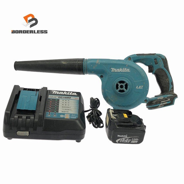 ☆中古品☆makita マキタ 14.4V 充電式ブロワ UB142D バッテリー(14.4V 3.0Ah) 充電器 DC18RF付き 電動工具134074 - 1
