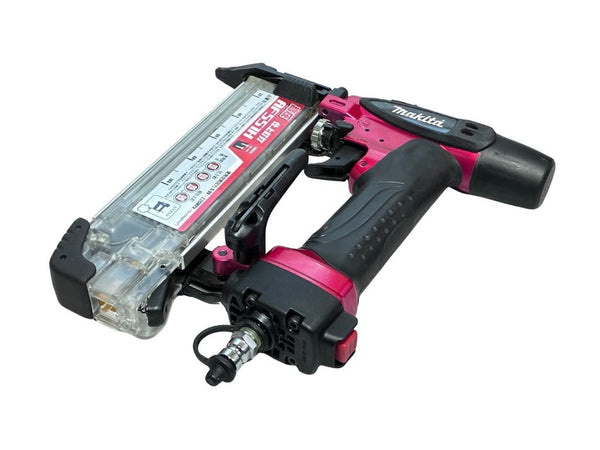 ☆比較的綺麗☆makita マキタ 55mm 高圧 仕上釘打機 AF551H 赤 ケース付 フィニッシュネイラ 仕上釘打ち機 仕上げ釘打機 エア工具135091 - 2