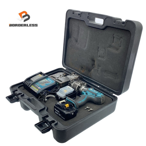 ☆中古品☆Ogura オグラ18V コードレス油圧式パンチャー HPC-206WDF バッテリー2個(18V 6.0Ah) 充電器(DC18RC)付 穴あけ117503