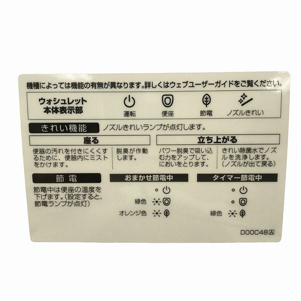 ☆未使用品☆TOTO トートー 温水洗浄便座 ウォシュレット SS1 TCF6624 #NW1 ホワイト 住宅設備124022 - 7