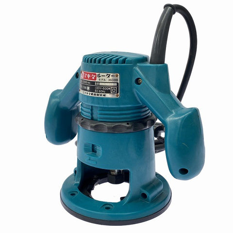 ☆中古品☆makita マキタ 100V 50/60Hz ルーター 3608B コード式 トリマー 木材加工 溝掘り 面取り くり抜き 穴あけ 切削 電動工具130726 - 0