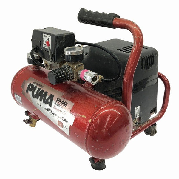 ☆比較的綺麗☆SK11 藤原産業 一般圧/常圧 エアコンプレッサー PUMA/プーマ SR-045 SR-L04SPT-01 小型 エアー135673 - 3