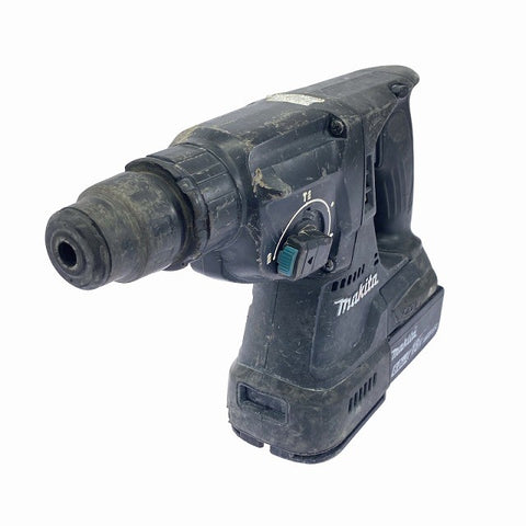 ☆中古品☆makita マキタ 18V 24mm 充電式ハンマドリル HR244D バッテリ1個(18V 6.0Ah) ビット付 ハンマードリル114743 - 0