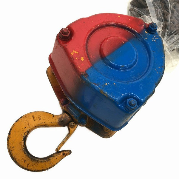 ☆中古品2個セット☆KITO キトー チェーンブロック M3形 CB010 荷重1.0ton/1ton 揚程2.5m 手動式 チェンブロック 吊り具 荷揚げ機135611 - 2
