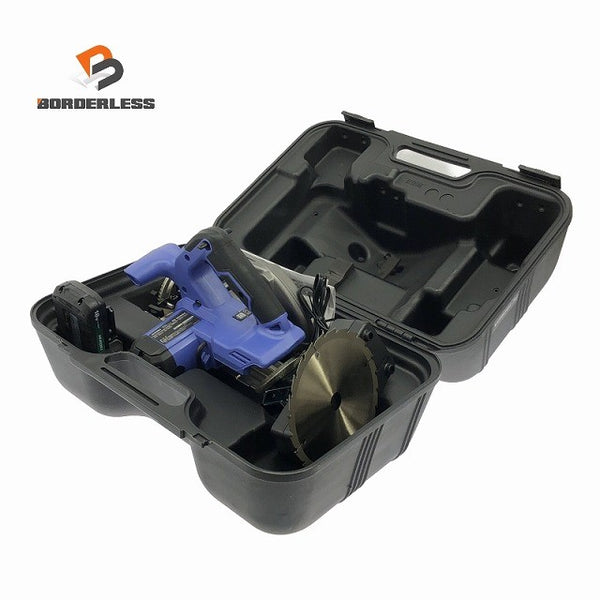 ☆美品☆HiKOKI ハイコーキ 18V 165mm コードレス丸のこ FC1806DA(BG) バッテリ1個(2.0Ah) 充電器 ケース付 充電式マルノコ125375 - 1