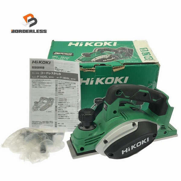 ☆中古美品☆HiKOKI ハイコーキ 18V 82mm コードレスかんな P18DSL 充電式カンナ 電動かんな 電気カンナ 木材加工 研削135752 - 1