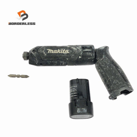 ☆中古品☆makita マキタ 7.2V 充電式ペンインパクトドライバー TD022D 黒 バッテリ1個(7.2V1.5Ah)付 コードレス127920