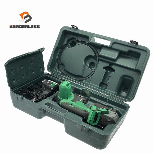 ☆比較的綺麗☆HiKOKI ハイコーキ 18V コードレスロータリバンドソー CB18DBL(S) バッテリ1個(BSL36A18)充電器 替刃 ケース付136611 - 1