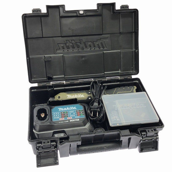 ☆比較的綺麗☆makita マキタ 7.2V 充電式ペンインパクトドライバー TD023DSHXO オリーブ バッテリ2個(1.5Ah) 充電器 ケース付132282 - 2