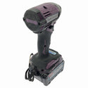 ☆極美品☆makita マキタ 40Vmax 充電式インパクトドライバー TD002GDXAP 紫/パープル バッテリ2個(2.5Ah) 充電器 ケース付134236 - 6