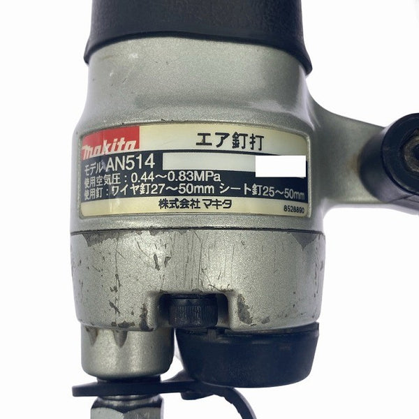 ☆中古品☆makita マキタ 50mm 高圧 エア釘打機 AN514 ケース付 エア釘打ち機 ロール釘打機 ロール釘打ち機 コイルネイラ131408 - 9
