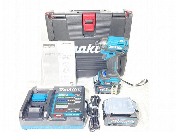 ☆未使用品☆ makita マキタ 40Vmax 充電式インパクトドライバ TD002GRDX バッテリー2個付き 充電器付き133154 - 3