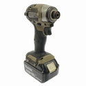 ☆中古品☆makita マキタ 充電式インパクトドライバー TD173D オリーブ バッテリ2個(BL1860B)付 コードレス バッテリー式120991 - 3