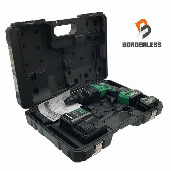 ☆未使用品☆ HIKOKI ハイコーキ 28mm 36V コードレスロータリハンマドリル DH36DPE(2XP) バッテリ2個 充電器 ケース付 116569 - 2
