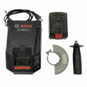 ☆中古品☆ BOSCH ボッシュ 100mm 充電式ディスクグラインダ GWS18V-LI 本体+バッテリー1個(3.0Ah)充電器+パーツ+ケース136671 - 9