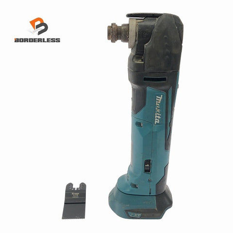 ☆中古品☆makita マキタ 14.4V 充電式マルチツール TM41D 本体+刃 切削 多目的 電動工具135866