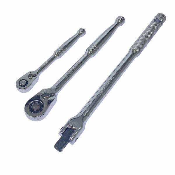 ☆中古美品☆STRAIGHT ストレート 1/4 3/8 ツールセット 25ピース Art.10-670 ソケットレンチ ラチェットレンチ 工具セット131638 - 7