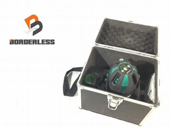 ☆中古品☆ VOICE ヴォイス 5ライン グリーンレーザー 墨出し器 VLG-5X ゴーグル 充電器 ケース付 矩十字 横 測定器 光学測定器120309 - 1