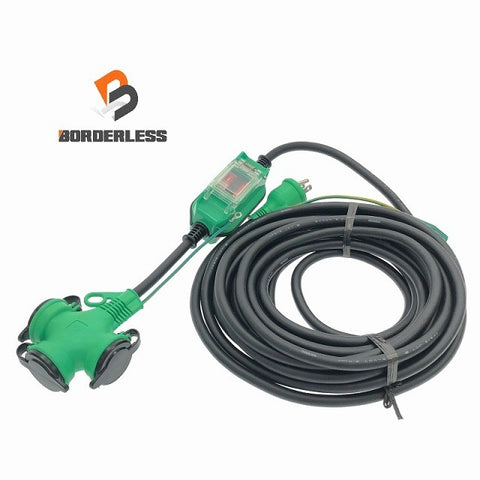 ☆未使用品☆NICHIDO 日動工業 防雨型ポッキン延長ブレーカー PBW-EK10-T 過負荷漏電保護兼用 10m