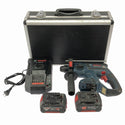 ☆中古品☆ BOSCH ボッシュ 18V バッテリーハンマードリル GBH18V-EC 本体+バッテリー2個(3.0Ah/6.0Ah)充電器+ケース136672 - 3