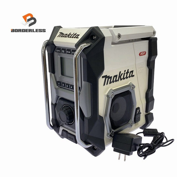 ☆比較的綺麗です☆makita マキタ 10.8V/14.4V/18V/40Vmax 充電式ラジオ MR001G 本体+ACアダプタ付き 防災130899 - 1
