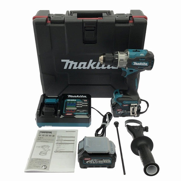 ☆未使用品☆makita マキタ 40Vmax 充電式振動ドライバドリル HP003GRDX バッテリー2個(40Vmax 2.5Ah) 充電器 ケース付136713 - 3