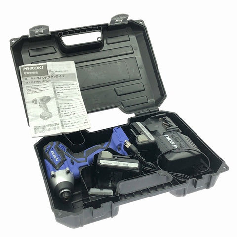 ☆美品☆HIKOKI ハイコーキ 14.4V コードレスインパクトドライバ FWH14DGL バッテリー2個(1.5Ah) 充電器 ケース付 ※コメント必読117824 - 0