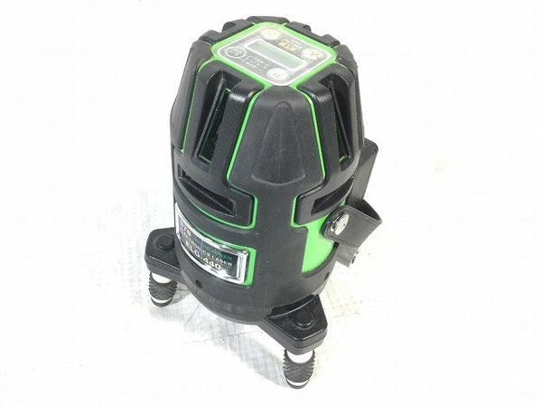 ☆比較的綺麗☆STS 電子整準式グリーンレーザー墨出器 ELG-440 バッテリー1個 充電器 受光機 付属品 ケース付き 測定 計測 光学116302 - 5
