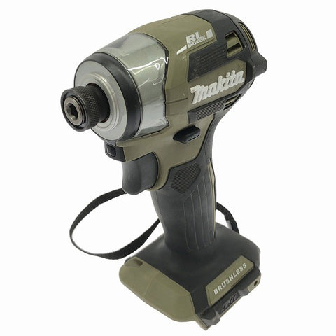 ☆比較的綺麗☆makita マキタ 18V 充電式インパクトドライバー TD173D オリーブ 本体のみ コードレス バッテリー式 電動工具128298 - 0
