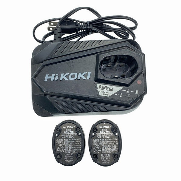 ☆中古品☆HiKOKI ハイコーキ 7.2V コードレスペンインパクトドライバー WH7DL バッテリ2個(1.5Ah) 充電器付 充電式120388 - 10