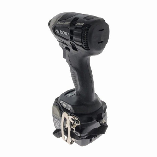 ☆未使用品☆HiKOKI ハイコーキ 14.4V コードレスインパクトドライバー WH14DDL2(2LYPK)(B) 黒 バッテリ2個(6.0Ah) 充電器 ケース付118109 - 7