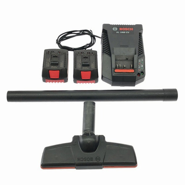 ☆中古美品☆ BOSCH ボッシュ 18V バッテリークリーナー GAS18V-LI 本体+バッテリー2個(6.0)+充電器+パーツ137142 - 9