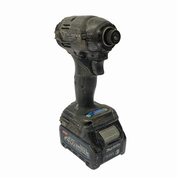 ☆中古品☆ makita マキタ 40Vmax 充電式インパクトドライバ TD002G 黒/ブラック 本体+バッテリー1個(2.5Ah)充電器+ケース130047 - 5