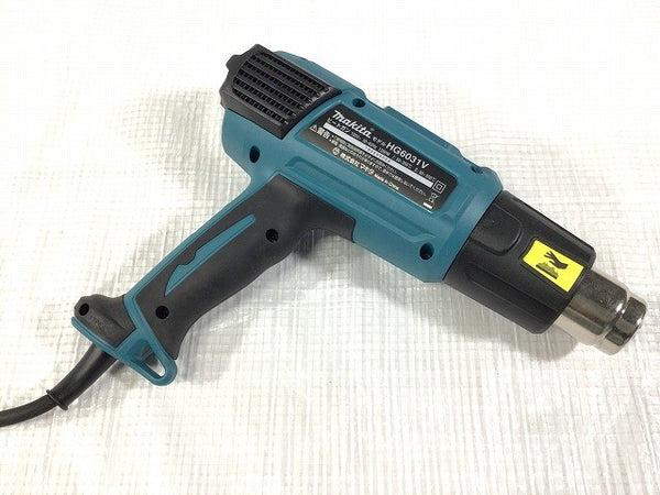 ☆未使用品☆makita マキタ 100V ヒートガン HG6031VK 青/ブルー 本体+パーツ+ケース 風量2段階切替 9段階温度調節ダイヤル133967 - 5