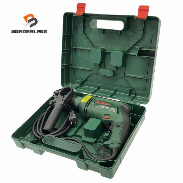 ☆中古品☆BOSCH ボッシュ 100V 振動ドリル PSB600RE ケース付 キーレスチャック コード式 震動ドリル 電気ドリル 穴あけ133132 - 1