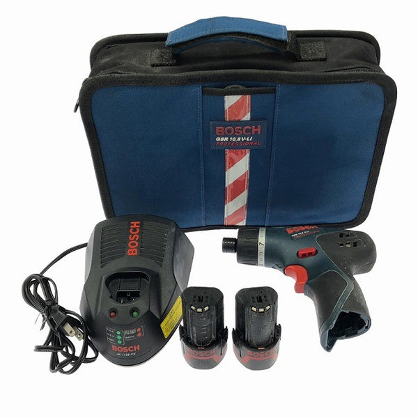 ☆中古品☆BOSCH ボッシュ 10.8V コードレスドライバードリル GSR10.8V-LI バッテリ2個(1.3Ah) 充電器 専用ソフトケース 充電式130424 - 3