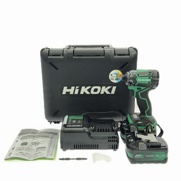 ☆未使用品☆HIKOKI ハイコーキ 36V コードレスインパクトドライバー WH36DC(XPSZ)新マルチボルトバッテリー2個+充電器+ケース109996 - 3