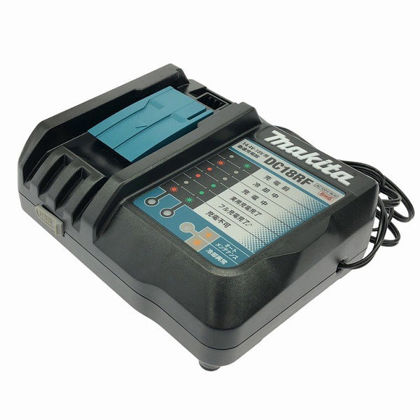 ☆中古美品☆makita マキタ 14.4V/18V 純正 急速充電器 DC18RF ケース付 リチウムイオンバッテリー用 リチウムイオン電池用137202 - 6