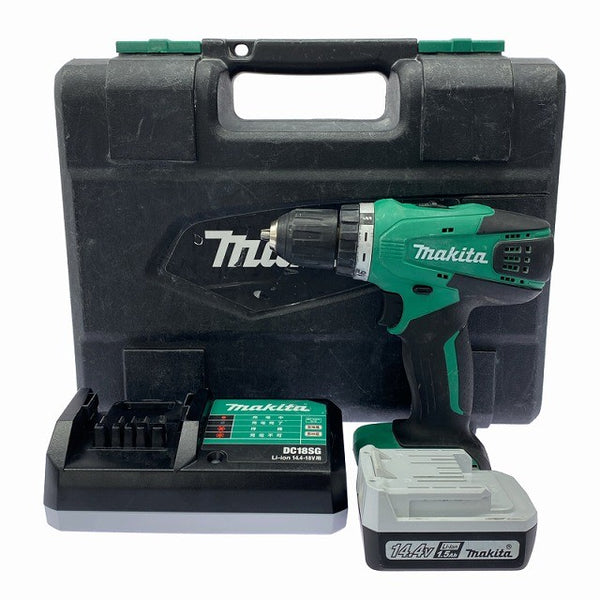 ☆中古品☆makita マキタ 14.4V 充電式ドライバドリル MDF347DS バッテリ1個(14.4V1.5Ah) 充電器 ケース付 ドリルドライバー 電動工具129593 - 3