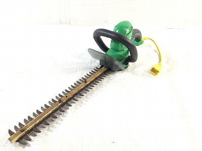 ☆中古品☆HiKOKI ハイコーキ 100V 植木バリカン CH 植木専用 同長三面研磨刃 350mm 付き 造園 手入れ - 0