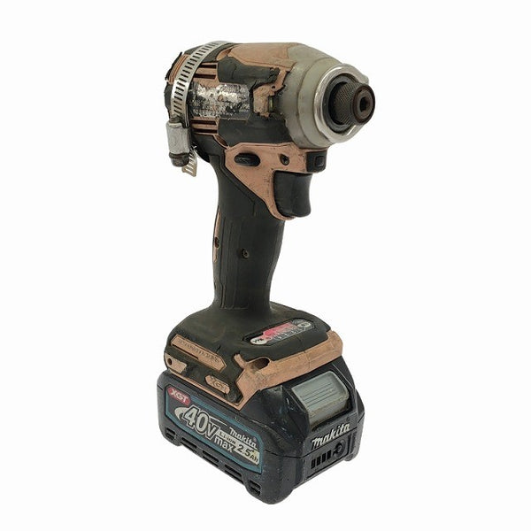 ☆中古品☆ makita マキタ 40Vmax 充電式インパクトドライバー TD001G ピンク 本体+バッテリー1個(2.5Ah) 116022 - 3