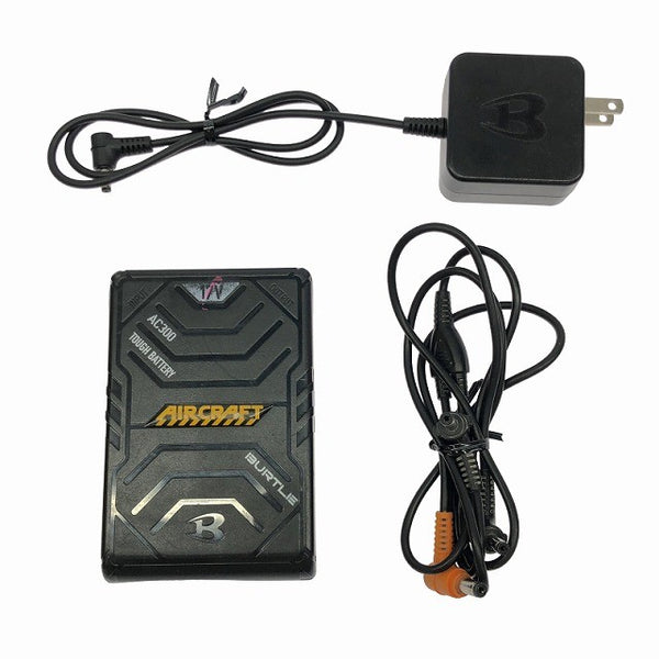 ☆中古品セット☆ BURTLE バートル 17V エアクラフトバッテリー AC300 ファンユニット AC310/311 充電ケーブル 暑さ対策132005 - 9