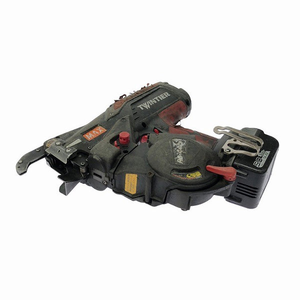 ☆中古品☆ MAX マックス 14.4V 充電式鉄筋結束機ツインタイア RB-442T-B2C/1450A バッテリー2個(5.0Ah)充電器 ケース付き128210 - 4