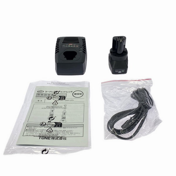 ☆未使用品☆ TONE トネ 14.4V コードレスラチェットレンチ CR3120 バッテリ1個(2.0Ah) 充電器 ケース付 - 10