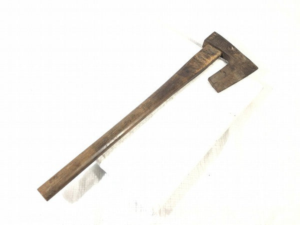 ☆中古品☆梅弘 手斧 全長約640mm 刃長さ約155mm ちょうな チョウナ 手打ち斧 薪割りまさかり マサカリ 鉞 オノ おの 大工道具132491 - 3