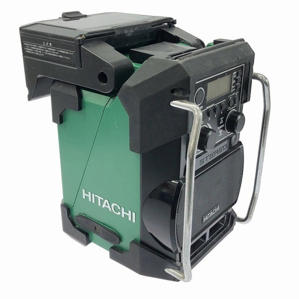 ☆中古品☆HITACHI 日立工機 14.4V /18V コードレスラジオ UR18DSL2 本体＋ACアダプタ付 現場ラジオ 作業ラジオ ポータブルラジオ70235 - 3