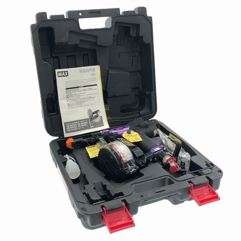 ☆未使用 限定色☆ MAX マックス 高圧ねじ打ち機ターボドライバ HV-R41G5-M 紫/メタリックパープル ケース付 エアビス打機 ねじ打機117183 - 0